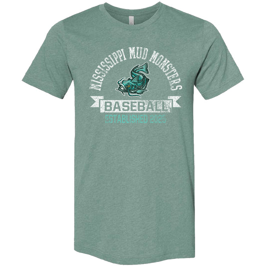 Heathered Tee - Vintage Swimming Fish