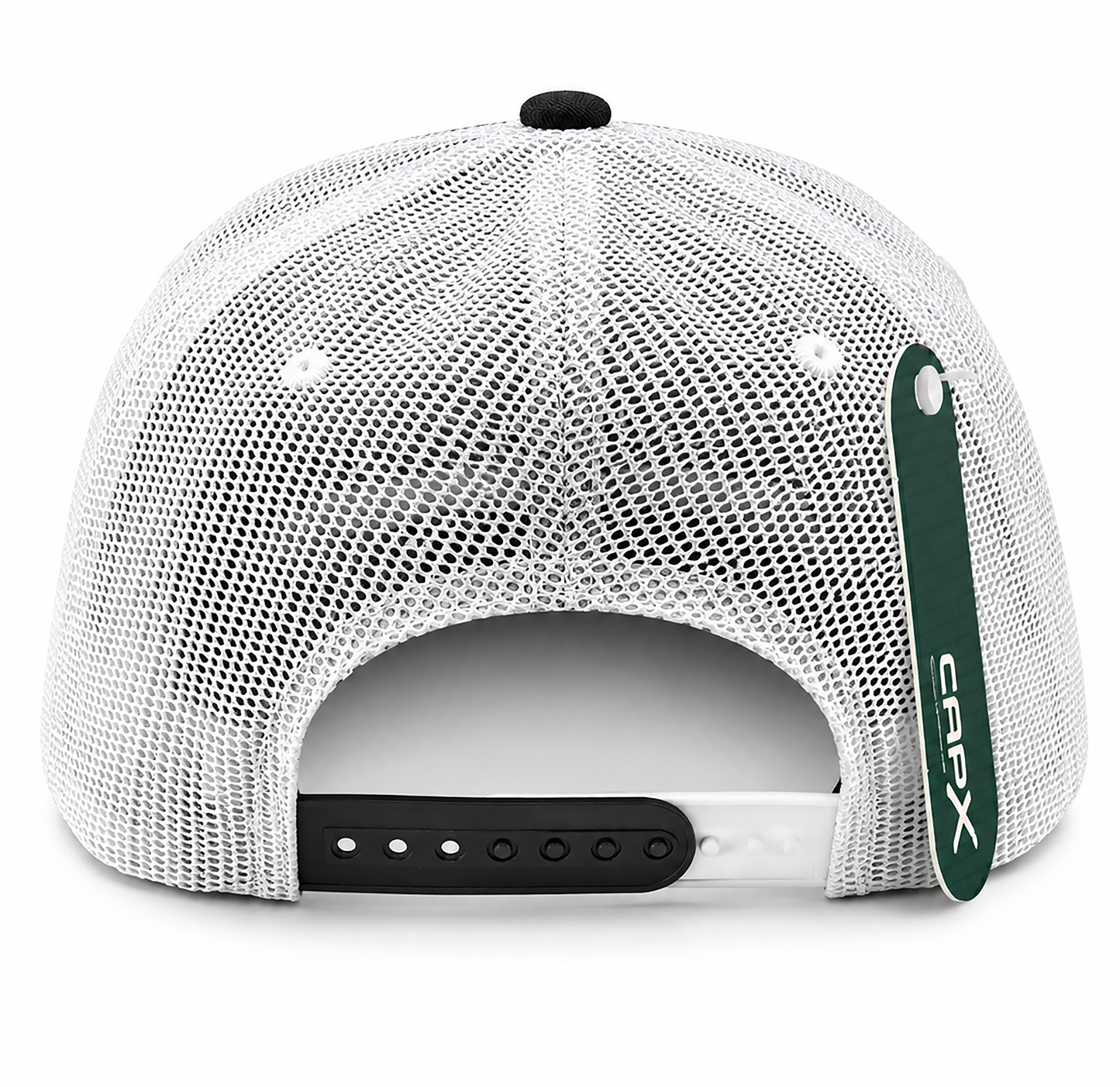 Adjustable Mesh Back Hat - Swimming Fish - Black/White