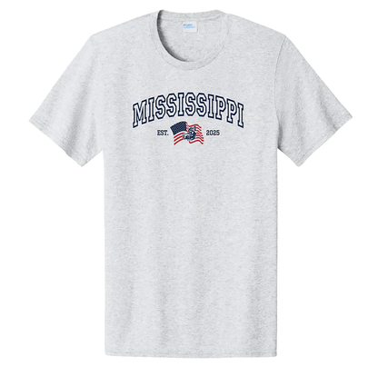 Americana Mississippi Tee - Grey