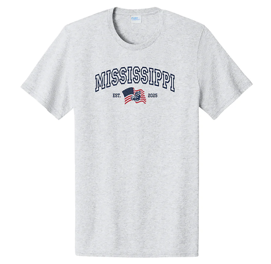 Americana Mississippi Tee - Grey
