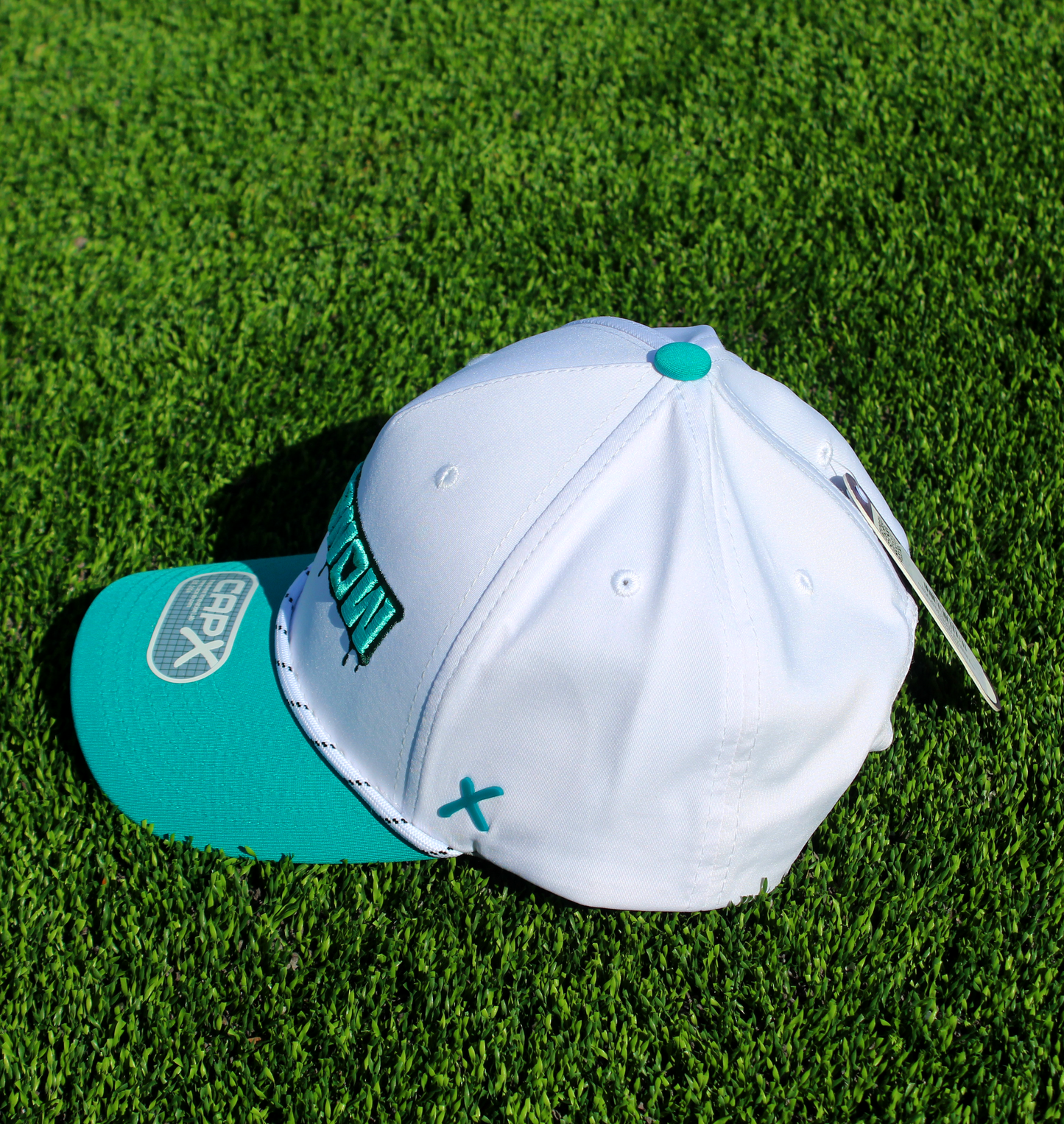 Inverted Monsters Logo Hat - White/Deepest Teal