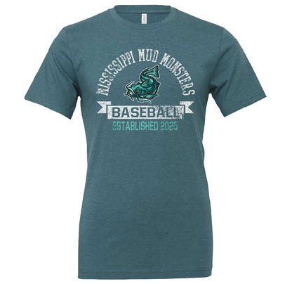 Heathered Tee - Vintage Swimming Fish