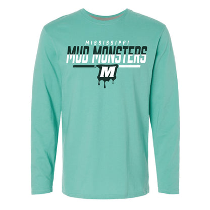 Adult Long Sleeve Tee - Teal - M Logo
