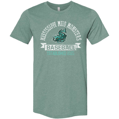 Heathered Tee - Vintage Swimming Fish