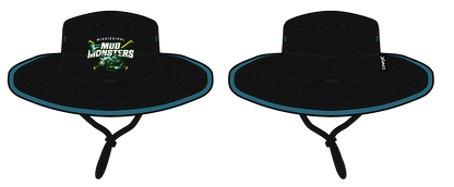 Bucket Hat - Black w/ Teal