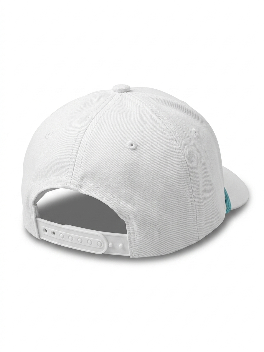 Rope Front Hat - White